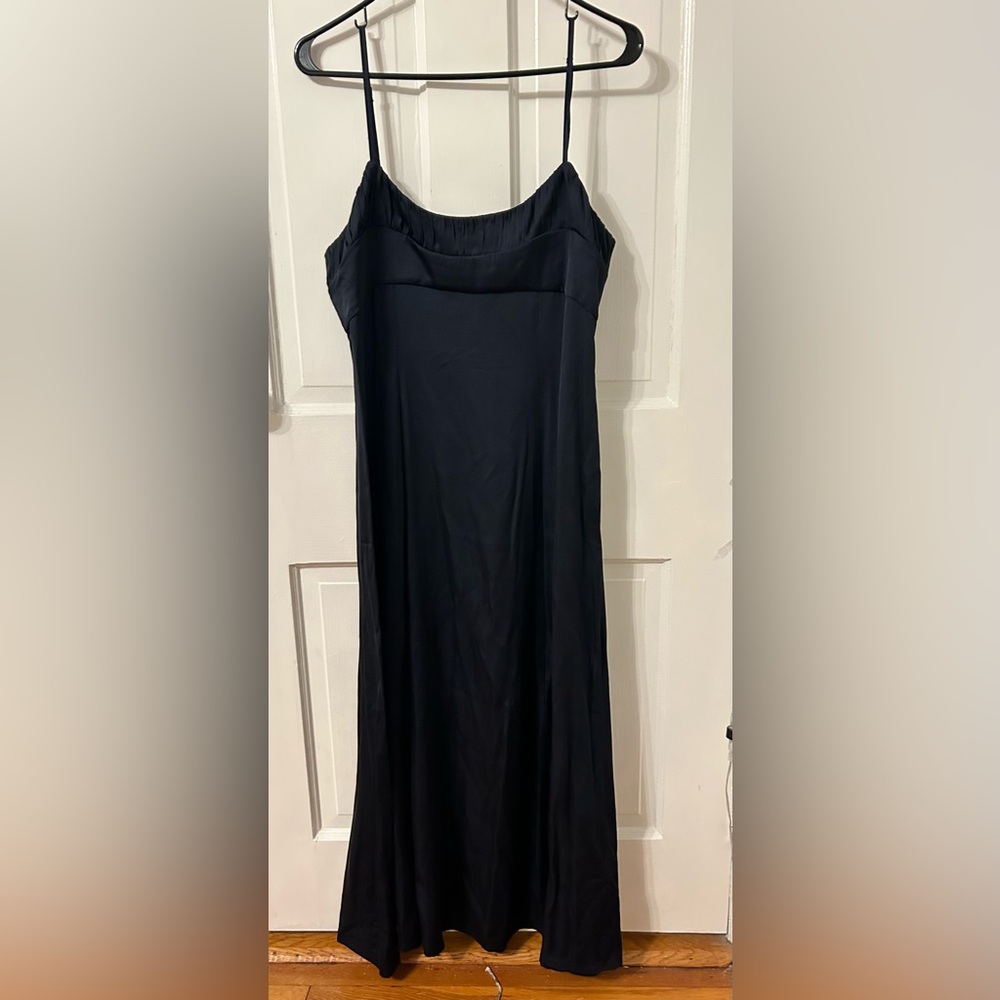 Rebecca Taylor Navy silk midi dress